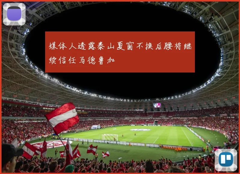 媒体人透露泰山夏窗不换后腰将继续信任马德鲁加